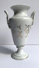 19th Century Very Rare French Antique Memento Mori Hand Painted Porcelain Vase picture