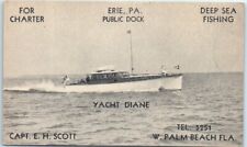 Postcard - Yacht Diane picture