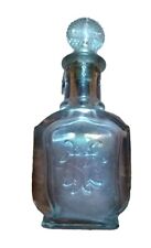 ANTIQUE/VINTAGE IMPERIAL RUSSIA GLASS (Empty) PERFUME BOTTLE With Cork/Glass Lid picture