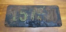 1937 NEW JERSEY BOAT LICENSE PLATE 157 BL NJ 37 early hard to find 1930s picture