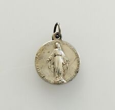 Mama-Estelle Antique Medal Virgin Miraculous Christ Metal picture