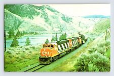 Postcard Canadian National Railroad Ballast Train SAvonna BC 1960s Unposted picture