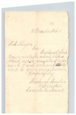 1885 Handwritten Letter Frederick Austin W Dresden Maine ME Genealogy History picture