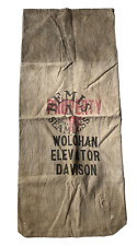 Vintage Bemis Grain Seed Sack Flint History Davison Elevator Advertising Heavy D picture