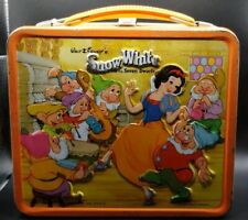 Vintage Aladdin Walt Disney SNOW WHITE Metal Lunchbox Lunch Box SEE PICS picture
