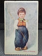 c.1900's German Boy Fashion Style Neckerchief Trousers Germany Antique Postcard picture