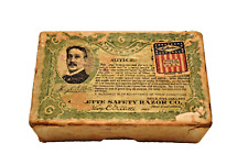 Antique King C. Gillette Advertising Box Of Shaving Razor Blade American Collect picture