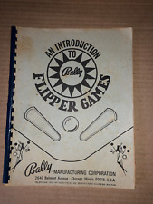 BALLY PINBALL AN INTRODUCTION TO FLIPPER GAMES MANUAL PINBALL ARCADE picture