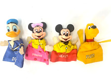 VINTAGE Walt Disney Productions Mickey, Minnie Mouse Pluto Korea Finger Puppet picture