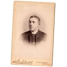 Antique Cabinet Card Photo Portrait Young Man H Frank Beidel Shippensburg PA picture
