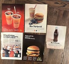 5 Vintage Magazine Ads Early 1970s - featuring McDonalds, Burger King, Coca Cola picture