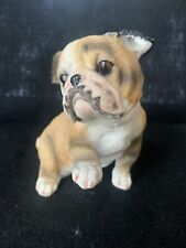 Vintage Miniature Resin English Bull Puppy Dog Figurine picture