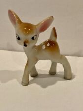 Vintage Small Ceramic Baby Fawn Deer Figurine - Made In Japan - Glossy Finish picture