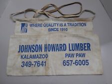 JOHNSON HOWARD LUMBER, KALAMAZOO/PAW PAW, MICHIGAN. NAIL APRON picture