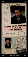 Authentic JFK 1963 assasination #12 postcard set with large poster and jfk photo picture