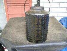 Beautiful Vintage Kerosene Cutout for HOME Metal Wrapped Glass Jug NICE Antique picture