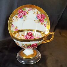 Vintage Nikoniko China Tea Cup Rose and Gold Embellished picture