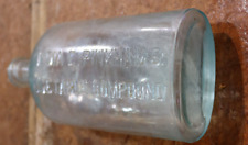 NIce Antique Lydia E. Pinkham Vegetable Compound Aqua Glass Bottle 8.5