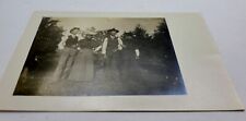 Antique Real Photo Postcard 2 Couples in Hats picture