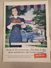 VTG 1945 Orig Magazine Ad DESOTO 8/10 Owners Most Satisfactory Car Owned picture