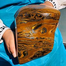 4250g Rare Natural Beautiful Tiger Eye Mineral Crystal Specimen Healing 1405 picture