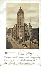 1905 CITY HALL VINTAGE REAL PHOTO POSTCARD, ITHACA, NEW YORK MARY BOOK picture