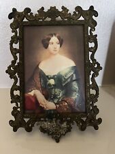 Vintage Italian Bronze Pour Action Picture Photo Frame Ornate Victorian Style picture