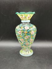Vintage Tracy Porter Exquisite Hand-Painted Art Glass Vase  picture