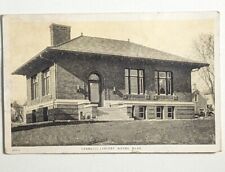 Carnegie Library Wayne Nebraska Early 1900's Real Photo Postcard Black & White picture