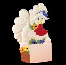 VINTAGE CHICKEN BOOTHE MOLD HAND PAINTED CENTERPIECE picture