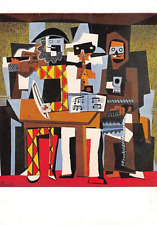 Postcard Art: Three Musicians, Pablo Picasso, Unposted, 4x6 picture