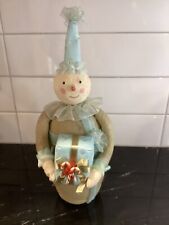 ESC Trading Co Design by Heather Myers Snowman Party Hat Blue Present Candy 14” picture