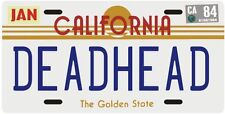 The Grateful Dead Deadhead 1984 California License Plate picture