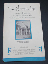 Vtg. 1936 Penn State Nittany Lion Inn Advertising Booklet w/ Photos of PSU picture