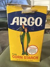 Vintage Argo Pure Corn Starch Corn Maiden Box Great Display Native American  picture
