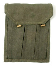 Vintage Polish Military PPS-43 Canvas Magazine Pouch With Wooden Toggle Closures picture