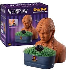 Chia Pet WEDNESDAY Decorative Pottery Planter Addam’s Family NEW in box picture