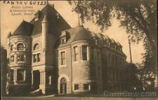 1908 Lowell,MA Public Library and Memorial Hall Middlesex County Massachusetts picture