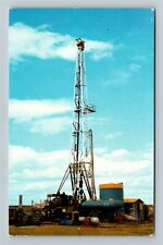 Williston Basin ND-North Dakota, Oil Well, Rig Vintage Souvenir Postcard picture