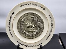 1863 Confederate States Seal Ceramic Plate, Maier & Berkele, Civil War Georgia picture