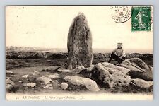 Le Croisic France, La Pierre longue Menhir, Vintage Postcard picture