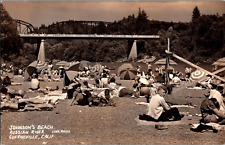 Postcard Johnson's Beach Russin River Guerneville California RPPC picture