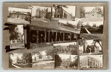 Grinnell Iowa~13 Mini Grinnell College Campus Views~1912 Pennant RPPC picture