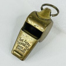 Vintage The Acme Thunderer Brass Cork Ball Whistle Made In England picture