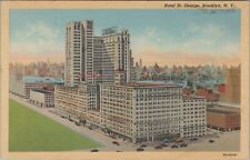 c1940s Hotel St George Brooklyn New York linen postcard C877 picture
