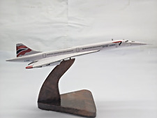 Aerospatiale BAC Concorde In British Airways Mahogany Kiln Dry Wood Model Large picture