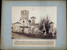 France, Villemoirieu, Vieux Château de Mallin vintage albumen print album print picture