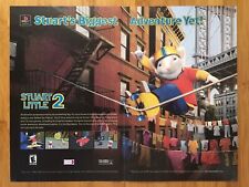 2002 Stuart Little 2 PS1 Playstation 1 Print Ad/Poster Mouse Skateboarding Art picture