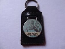 vintage enamel lightblue  VAUXHALL keychain keyring picture