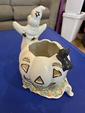 Lenox Occasions Ghost with Pumpkin and Cat Votive picture